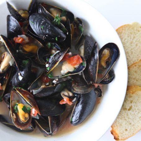 Guinness Steamed Mussels